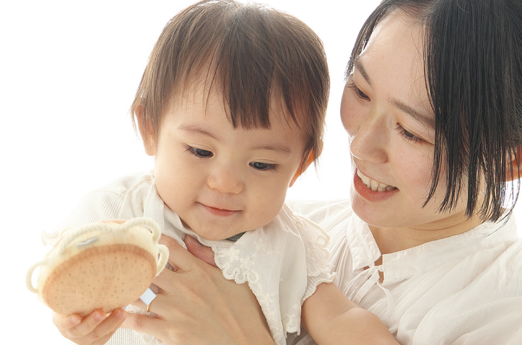 親子の笑顔